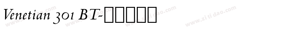 Venetian 301 BT字体转换